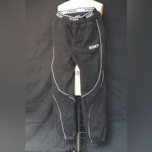 ECHT Black Sweatpants with White Accents